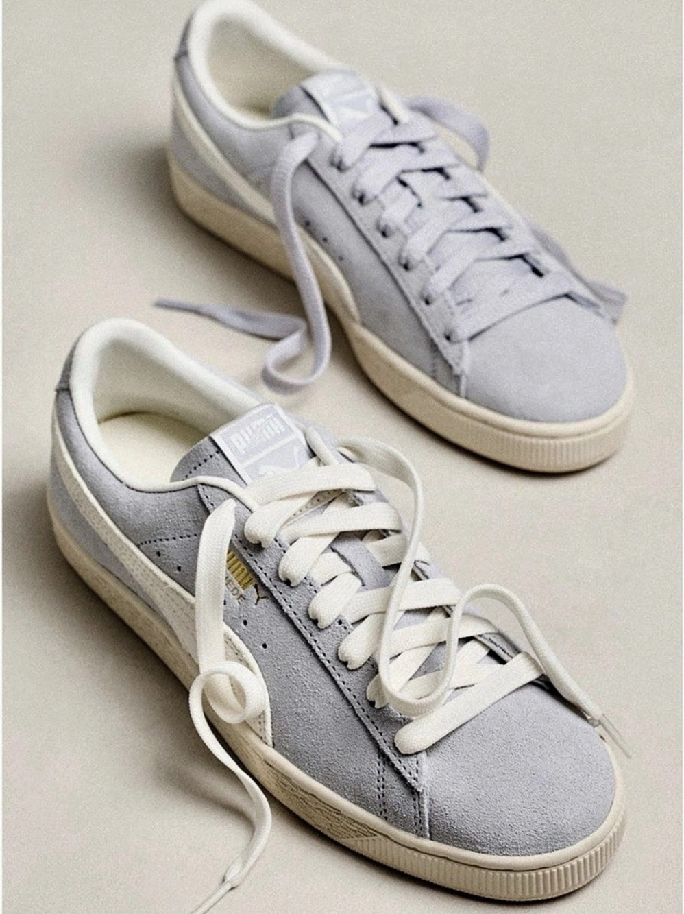 Puma Suede Sneakers Snow Blue & White US 8W/6.5M